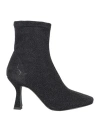 Nila & Nila Woman Ankle Boots Black Size 8 Textile Fibers