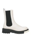 Nila & Nila Woman Ankle Boots Cream Size 10 Soft Leather In White