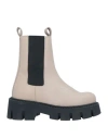 Nila & Nila Woman Ankle Boots Sand Size 7 Textile Fibers In Beige