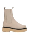 Nila & Nila Woman Ankle Boots Taupe Size 7 Soft Leather In Grey