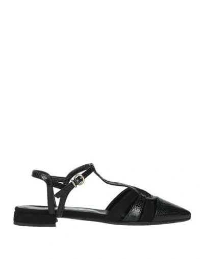 Nila & Nila Woman Ballet Flats Black Size 7 Textile Fibers