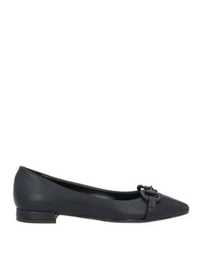 Nila & Nila Woman Ballet Flats Black Size 8 Textile Fibers