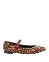 Nila & Nila Woman Ballet Flats Sand Size 8 Leather