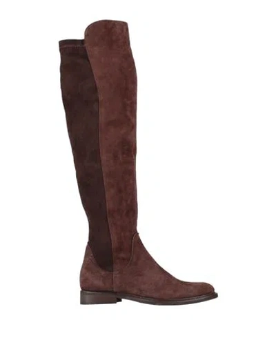 Nila & Nila Woman Boot Cocoa Size 8 Soft Leather In Brown