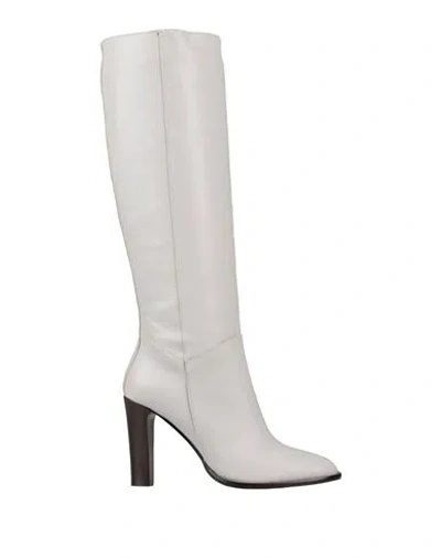 Nila & Nila Woman Boot Light Grey Size 8 Soft Leather