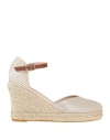 Nila & Nila Woman Espadrilles Beige Size 7 Textile Fibers