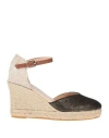 Nila & Nila Woman Espadrilles Black Size 7 Textile Fibers In Black