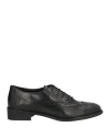 Nila & Nila Woman Lace-up Shoes Black Size 8 Leather