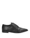 Nila & Nila Woman Lace-up Shoes Black Size 8 Leather