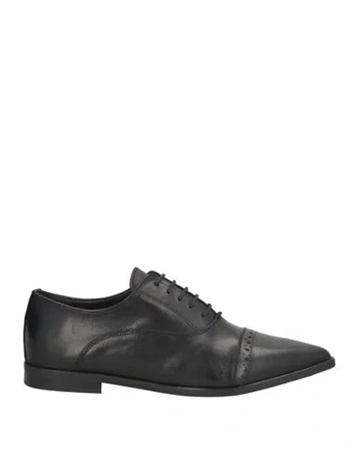 Nila & Nila Woman Lace-up Shoes Black Size 8 Leather