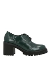 Nila & Nila Woman Lace-up Shoes Emerald Green Size 8 Leather