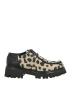 Nila & Nila Woman Lace-up Shoes Sand Size 7 Textile Fibers