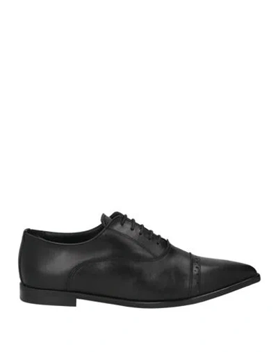 Nila & Nila Woman Lace-up Shoes Black Size 9 Calfskin
