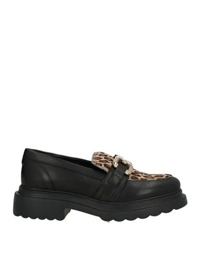 Nila & Nila Woman Loafers Black Size 6 Leather