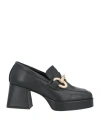 Nila & Nila Woman Loafers Black Size 6 Soft Leather In Black