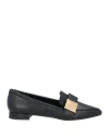 Nila & Nila Woman Loafers Black Size 6 Textile Fibers