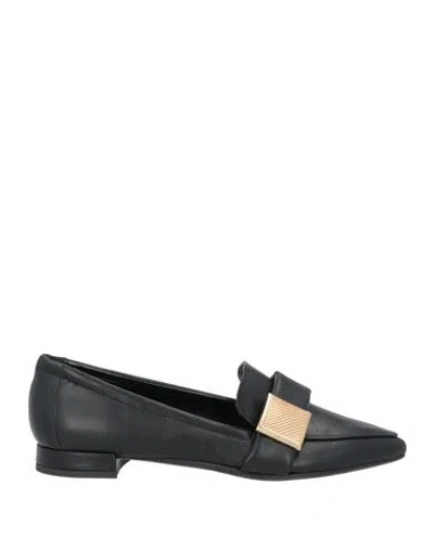 Nila & Nila Woman Loafers Black Size 6 Textile Fibers