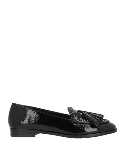 Nila & Nila Woman Loafers Black Size 7 Synthetic Material In Multi