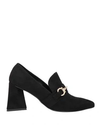 Nila & Nila Woman Loafers Black Size 7 Textile Fibers