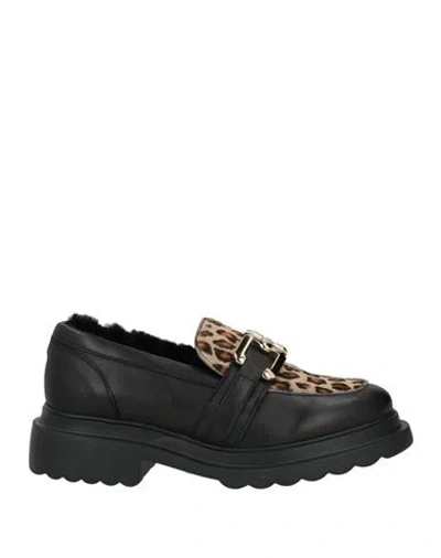 Nila & Nila Woman Loafers Black Size 8 Leather