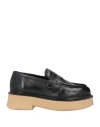 Nila & Nila Woman Loafers Black Size 8 Soft Leather In Black
