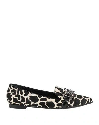 Nila & Nila Woman Loafers Black Size 8 Textile Fibers