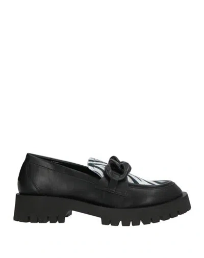 Nila & Nila Woman Loafers Black Size 9 Synthetic Material
