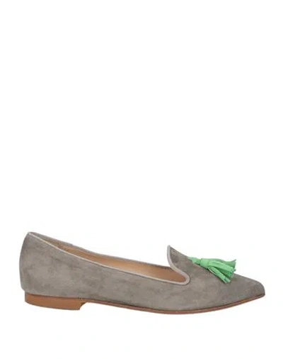 Nila & Nila Woman Loafers Grey Size 8 Leather