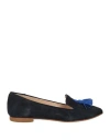 Nila & Nila Woman Loafers Midnight Blue Size 8 Leather