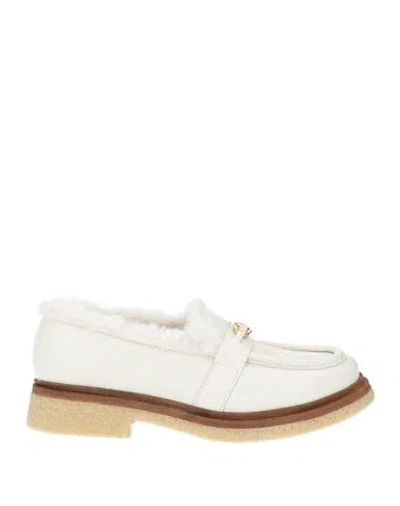 Nila & Nila Woman Loafers Off White Size 9 Calfskin