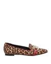 Nila & Nila Woman Loafers Sand Size 8 Leather