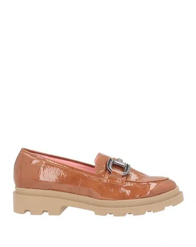 Nila & Nila Woman Loafers Tan Size 7 Leather In Brown