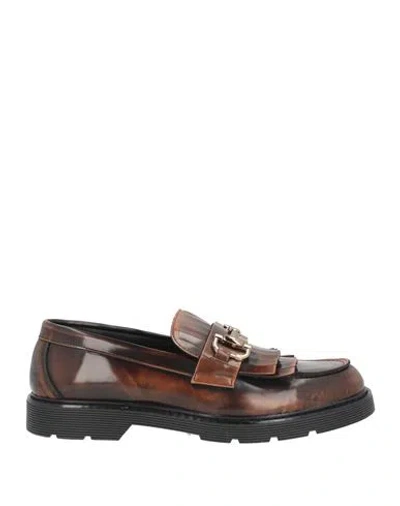 Nila & Nila Woman Loafers Tan Size 8 Leather In Brown
