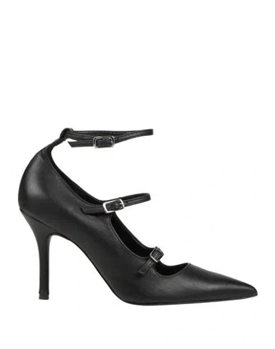 Nila & Nila Woman Pumps Black Size 8 Leather