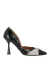 Nila & Nila Woman Pumps Black Size 8 Textile Fibers In Black