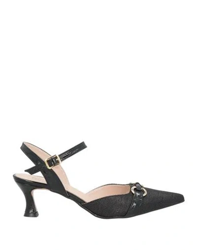 Nila & Nila Woman Pumps Black Size 8 Textile Fibers