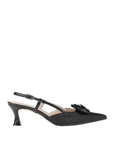 Nila & Nila Woman Pumps Black Size 8 Textile Fibers