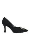 Nila & Nila Woman Pumps Black Size 8 Textile Fibers In Black