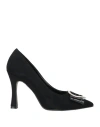 Nila & Nila Woman Pumps Black Size 8 Textile Fibers In Black