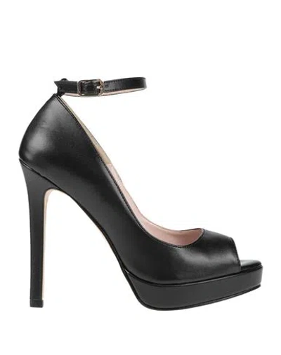 Nila & Nila Woman Pumps Black Size 8 Textile Fibers