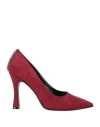 Nila & Nila Woman Pumps Burgundy Size 8 Textile Fibers In Red