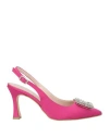 Nila & Nila Woman Pumps Fuchsia Size 7 Textile Fibers In Pink