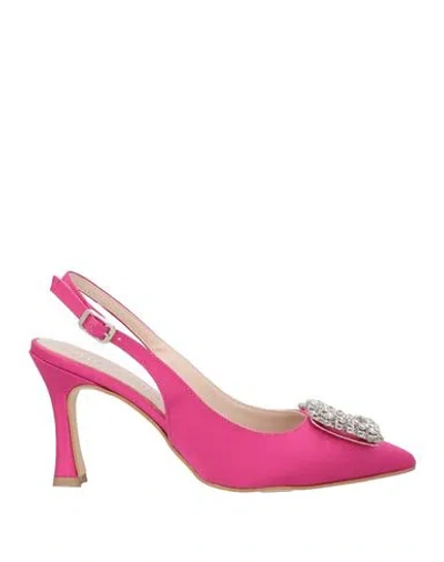 Nila & Nila Woman Pumps Fuchsia Size 7 Textile Fibers In Pink