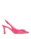 Nila & Nila Woman Pumps Fuchsia Size 8 Textile Fibers In Pink