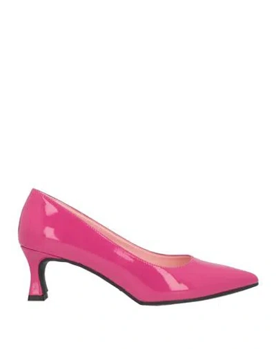 Nila & Nila Woman Pumps Fuchsia Size 9 Synthetic Material In Pink