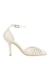 Nila & Nila Woman Pumps Ivory Size 7 Synthetic Fibers In White
