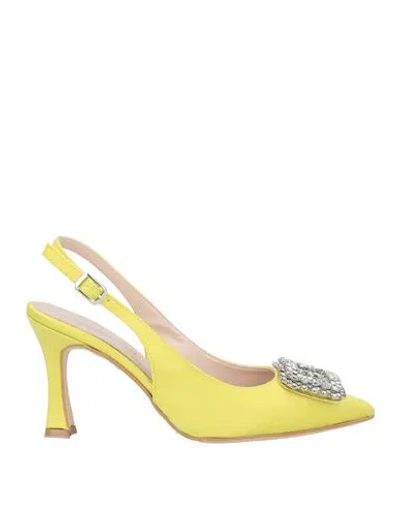 Nila & Nila Woman Pumps Lime Green Size 8 Textile Fibers