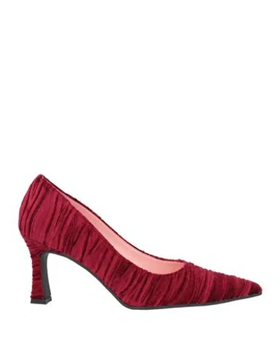 Nila & Nila Woman Pumps Magenta Size 9 Textile Fibers In Red