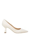 Nila & Nila Woman Pumps Off White Size 8 Textile Fibers In Off White