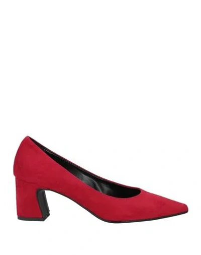 Nila & Nila Woman Pumps Red Size 10 Textile Fibers